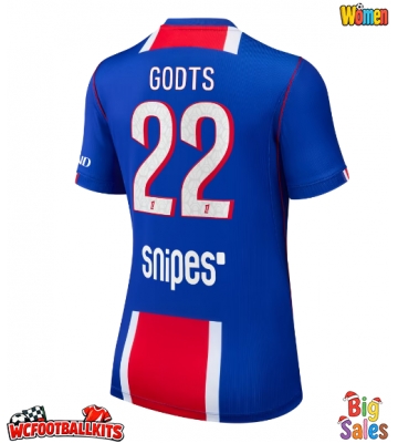 Paris Saint-Germain Mika Godts #22 Replica Home Stadium Shirt for Women 2026-27 Short Sleeve